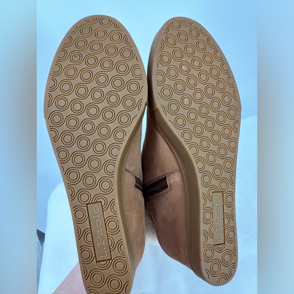 Linea Paolo | Women’s 6 Brown Hidden Wedge Flossie Ankle Boot Faux Fur - Picture 4 of 7